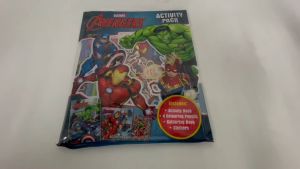 Marvel Avengers Activity Pack for Kids With 1 Colouring Book & 1 Activity Pad & Stickers & 4 Colour Pencils