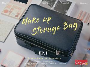3 Layered Cosmetic Make Up Storage Bag/Travel Makeup Case Portable makeup Brush Bag Cosmetic Organizer Portable Makeup Pouch Holder Premium Storage Bag High Quality Professional Make Up Storage Bag Organizer