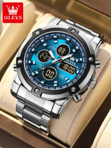 OLEVS | Large Dial Dual Display Multifunctional Sport Waterproof Night Glow Trendy Watch