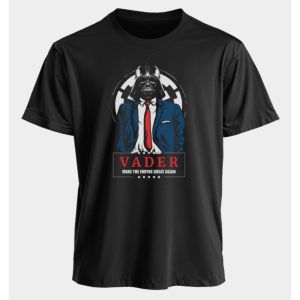 Sci-fi Star Wars Printed Cotton Short Sleeve American Street Mens and Womens Summer Sports Loose Daily Crew Neck T-Shirt