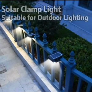 Versatile Solar Clip Light Outdoor Waterproof Motion Sensor LED Clamp Lamp No-Drill Security Wall Light for Garden/Camping [COD]
