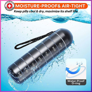 HKStorage Hộp Đựng Thuốc Hàng Tuần Chống Ẩm Bằng Kim Loại Hộp Đựng Thuốc 7 Ngày Đi Bộ Đường Dài Không BPA Bằng Hợp Kim Nhôm Có Thể Xếp Chồng Lên Nhau Chống Thấm Nước Và Ngăn Lớn Để Đựng Thuốc Vitamin Dầu Cá Thực Phẩm Bổ Sung - Lazada