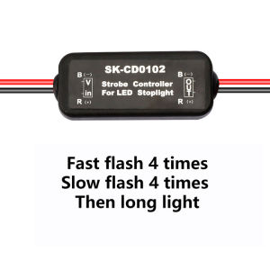 Aideepen | Flash Strobe Controller Flasher Module for LED Brake Light Tail Stop Light 12-24V SK-CD0102 SK-CD0101 SK-CD0100