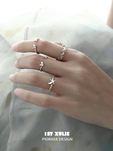 1ST XULIE | Nhẫn Bạc Đẹp Chắc Chắn Có Thể Điều Chỉnh