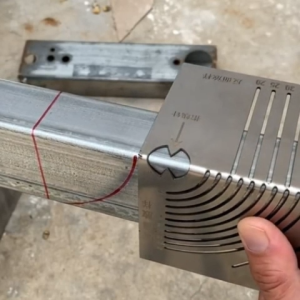 Thước bo góc sắt - dụng cụ lấy dấu cắt bo góc sắt hộp thép hộp 20-100
