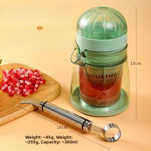 Portable Manual Juicer Orange Pomegranate Hand Press Lemon Fruit Juicer Small Kitchen Tool Plastic Body round Mouth for Everyone