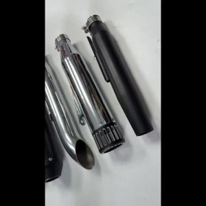 Universal Motorcycle Exhaust Muffler Retro Vintage Classic Electroplating Escap Moto for cg125 sr400 cb500 vt500 CM300 500 Cafe