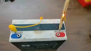 Bút thử điện ô tô điện áp từ 6V đến 24Vvỏ đồngdây lò xo tiện dụng