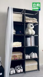 Rak Susun 6 Susun Rak Buku Kayu Rak Buku Minimalis Lemari Susun Lemari Display