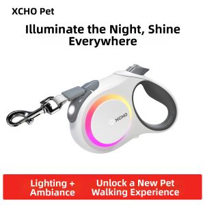 XCHO | RGB Color Changing Auto-Adjustable LED Dog Leash