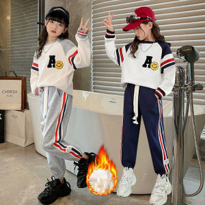 Quần Áo Bé TraiBé Gái Bộ Đồ Bé Trai Bé Gái Thu Đông Họa Tiết Chữ A Cá Tính Dễ Thương Cho Bé 16-40KG