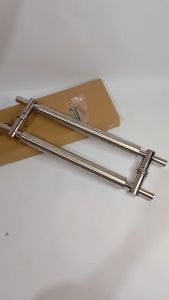 Handle Pintu Kaca Suling Sunduk Dop Stainless 45cm/ Handle pintu Baut Tembus