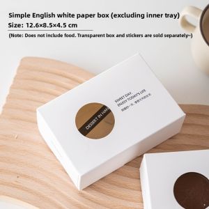 Tiramisu Mousse Cake Packaging Box Bean Milk Fruit Salad Layered Western Pastries Transparent Vacuum Forming Packing Box