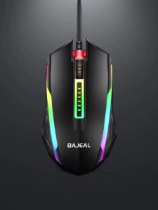 Chuột Chơi Game Có Dây BAJEAL D12 Đèn LED USB 2.0 Quang Điện Tử Dành Cho Esports Và Sử Dụng Chung Tương Thích Với Cả Hai Tay