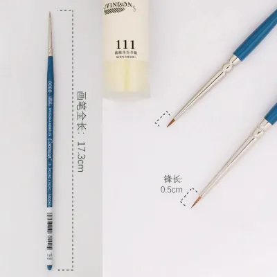 Winsor & Newton | Bộ Cọ Nylon cho Sơn Mài Dầu Thủy Màu Bằng Tròn Nhọn Sable Quạt
