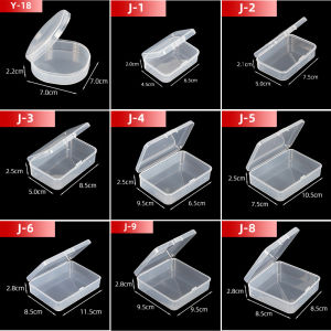 20/5Pcs Mini Items Organizers Storage Container Packaging Box Rectangle Plastic Jewelry for Earrings Rings Beads Collecting Part