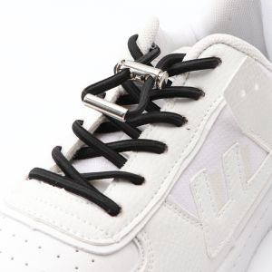 No Tie Shoe Laces Spring Metal Lock Elastic Shoelace for Sneakers Quick Put on And Take Off Shoe Accessories Lazy Shoelaces