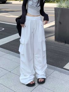American Retro High Waist Straight Leg Workwear Pants: A Trendy Street Style