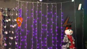 PROMO LAMPU TIRAI RUMBAI 45 M 144LED NATAL AC 220V DEKORASI RUANGAN KAMAR JENDELA DINDING CAFE