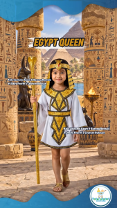 Baby Fourths United Nation Egypt Queen Costume for United Nation Attire for UN Events for Kids Girl