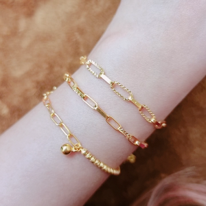 JIN JING RANTAI TANGAN PAPER CLIP EMAS 916 TULEN 5.32G/5.52G/6.00G