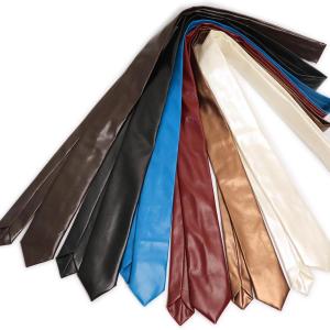 Black Brown Retro Pure Color Handmade Skinny Tie