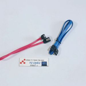 Cáp Sata 2.0 (3Gb/s) dài 55Cm / Cáp Sata 3.0 (6Gb/s) dài 32Cm (Màu cáp Đỏ Xanh Đen)