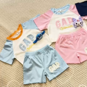 READYSTOCK Cute 3D Cartoon Kids Boy Girl T-Shirt Short Pants Set Cotton Kuromi SinChan Korean Style Kids Fashion Melody Shirt Capybara