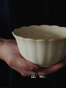 Bát Cơm Sọc Bằng Gốm Sứ Khắc Họa Tiết Bát Ăn Sáng Bát Đựng Súp Bát Đựng Cơm Bát Đựng Thức Ăn Nhẹ Thiết Kế Độc Đáo Cho Gia Đình