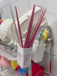 Japanese-Made Hanging Mini Chopsticks Basket Storage Rack Kitchen Knife Fork Tableware Small Spoon Storage Box Draining Rack