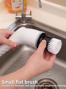 Cordless Electric Cleaning Brush Rechargeable Wireless Electric Spin Scrubber Power Brush Shower Bathroom
