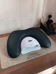 Foldable Butterfly Nail Hand Pillow - Dual PU Leather Rest for Manicure Comfort dual hand nail rest nail arm rest cushion PU leather multifunctional hand pillow
