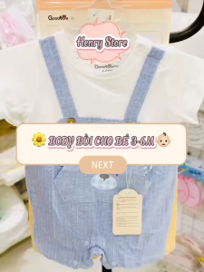 Bộ body đùi CÔNG TỬ cao cấp Good mama chất vải mềm mát cho bé từ 3-9m bé bụ bẫm tăng 1-2 size