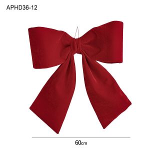 HongTaoKai | Red Velvet Bow Decoration Christmas Tree Topper Extra Large
