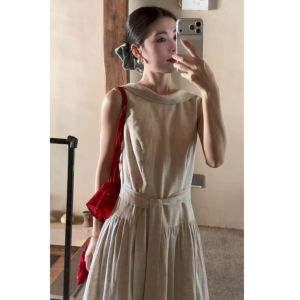 SUSIEYUAN | French Style Elegant Waist Cinching Spring and Early Summer Dress