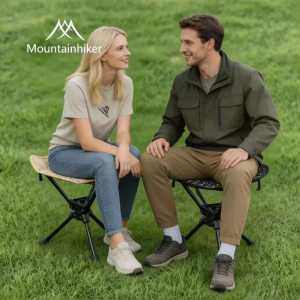 Mountainhiker New 360° RotationUltralight Portable Folding StoolCompact Outdoor Camping ChairPicnicFishing Camping Stool