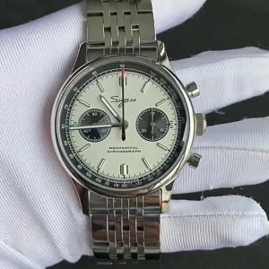 Limited Edition Official Pilot Mechanical Watch Chronograph ST19 Original Military 40MM Men Wristwatch Mechanical Panda Watches