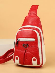 Túi Đeo Ngực Da Mềm Thời Trang Mới 2024 Túi Đeo Chéo Nữ Nhẹ Nhiều Ngăn Túi Đeo Vai Đơn Thời Trang Thường Ngày Túi Đeo Ngực Mềm