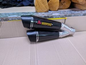 selencer knalpot cabang Akrapovic new universal inlet diameter 50/51 mm