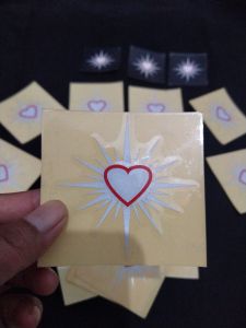 STIKER TIMBUL HATI BERSINAR PSHT 7X7