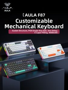 AULA | F87/F87Pro Customizable Tri-Mode Bluetooth Mechanical Gaming Keyboard
