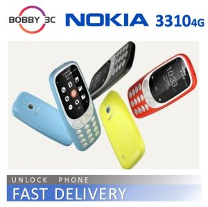 โทรศัพท์มือถือ2MP 4G 2.4นิ้ว3310 Nokia ของแท้พร้อมโทรศัพท์มือถือบลูทูธ Wi-Fi ซิมเดียว