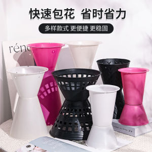 Flower Arrangement Bow Tube Bundle Flower Fixing Packaging Paper Stem Holder Flower Mud Block Base for Beginners