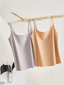 MiiOW | Ice Silk Vest Womens Summer Thin Style Anti-Light Underwear Cat Person Cool Sensation Armless Top Slim Fit Nylon Spandex