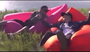 FINSSO Inflatable Sofa Wind Picnic Camping Air Lazy Sofa Lounge Bed / Camping Lamzac Air Sofa Lounge Bed/ Sofa Angin