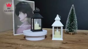 LED Candlestick Lantern Nordic Night Light Lampu Raya Retro Candlestick Lamp Light Photo Props Raya Lampu Hiasan