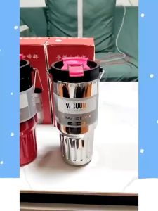 Pony 800ML Large Capacity Car Stainless Steel Thermal Flask With Handle Leak-Proof Coffee Tea Cold Drink Bottle Tumbler