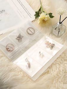 PVC Transparent Storage Book Albums for Jewelry Rings Necklaces Earrings Nail Accessories Dirt Dustproof Storage Bag 首饰收纳册防尘袋