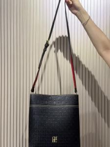 CH | CH Women Bucket Bag With Silk Scarf Large Capacity Crossbody Shoulder Bag Luxury Designer Daily Shopping Messenger Purse