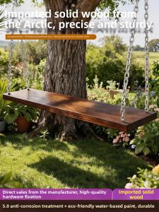 XiMei WoodWork | Outdoor Hanging Swing Seat for Kids and Adults Wooden Plank